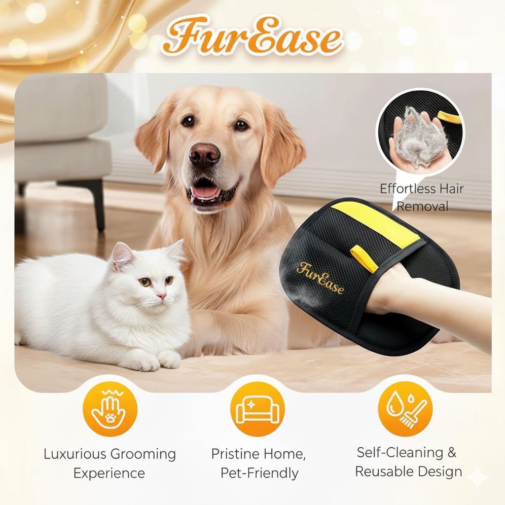 FurEase - Pet Hair Removal Gloves 5.1
